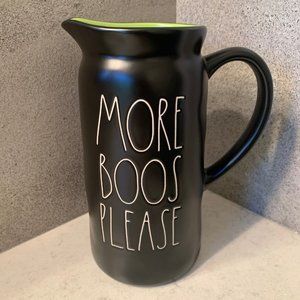 Rae Dunn More Boos Please Halloween Pitcher